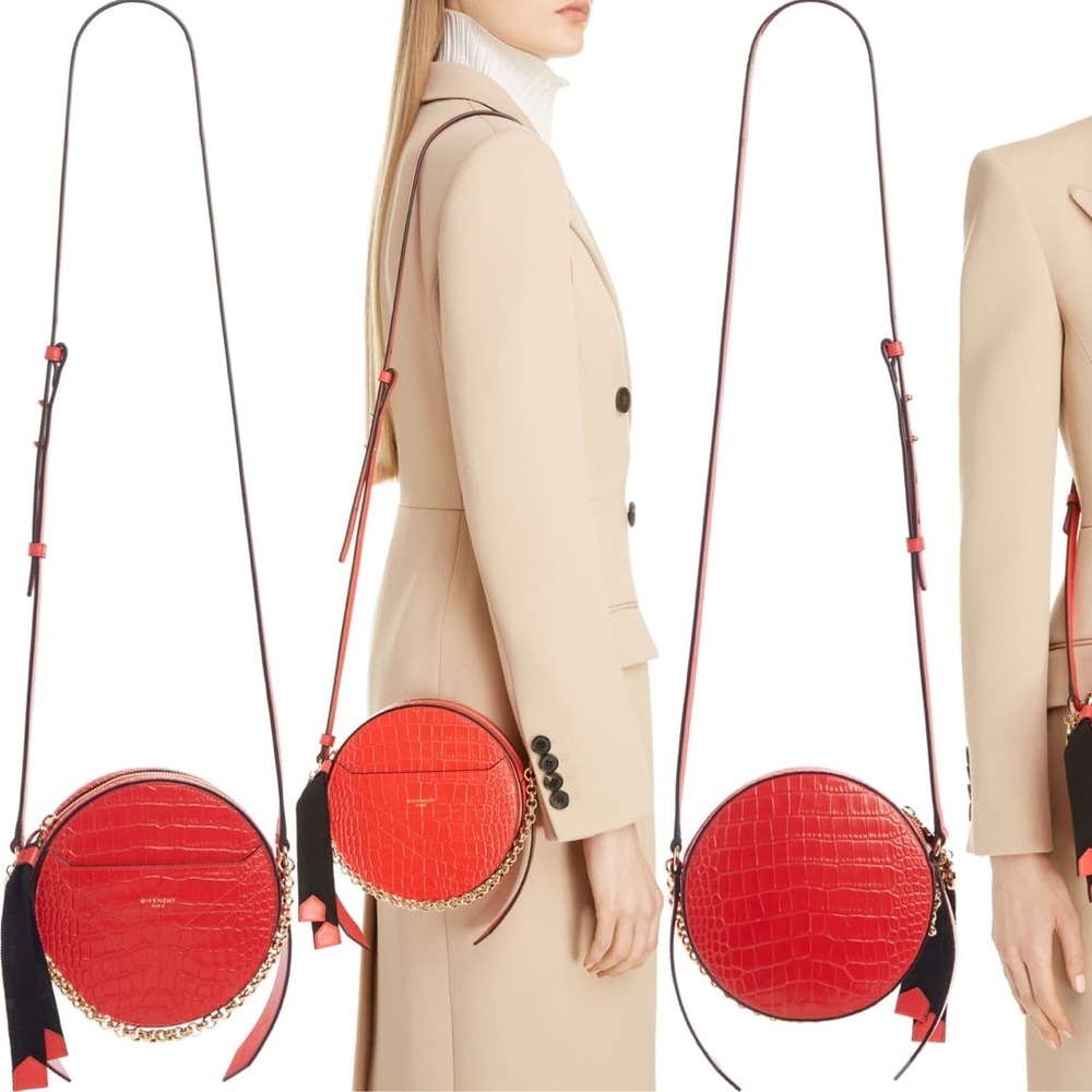 Givenchy Eden Round Crossbody - Red